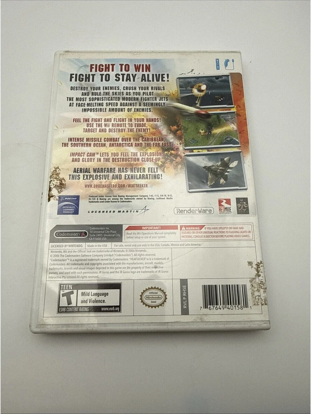 Heatseeker - Nintendo Wii CIB 14